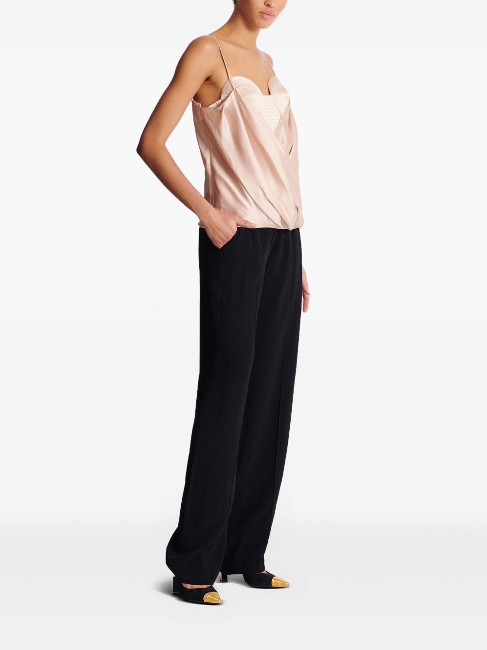 draped tank top - 3