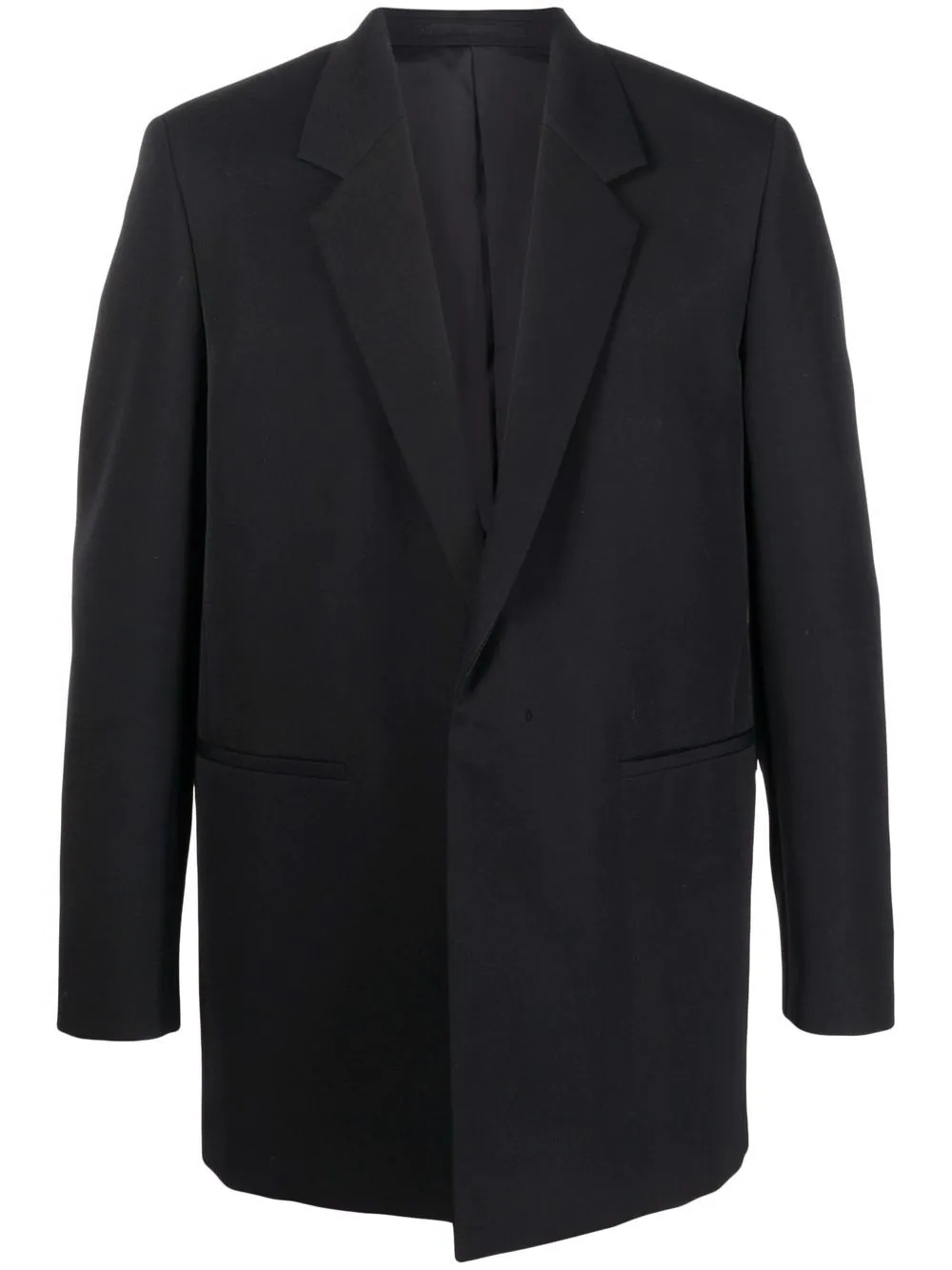 notched-lapels single-breasted blazer - 1