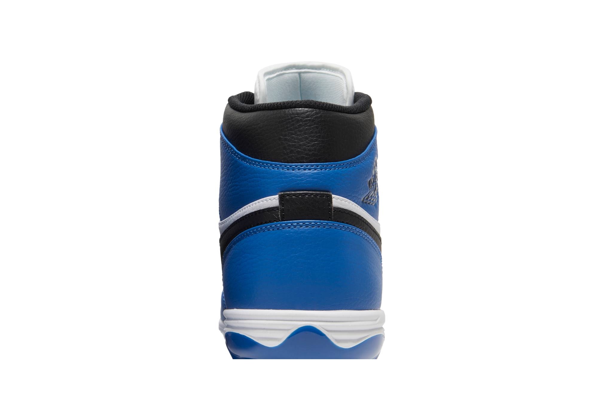 Jordan 1 Mid TD Cleat 'White Black Royal' - 7