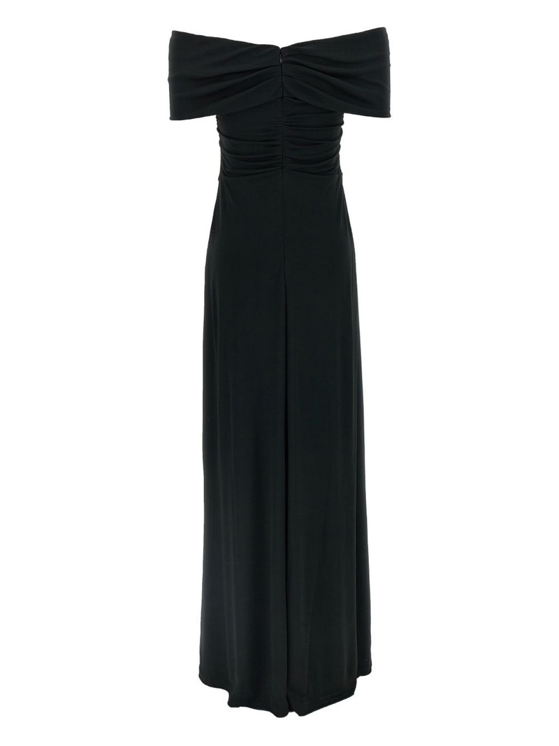 CAROLINA HERRERA off-shoulder draped gown outlook