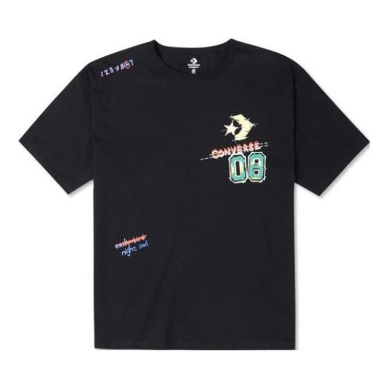 Converse Put-a-Smile-On-Your-Face Logo T-Shirt 'Black' 10024879-A02 - 1