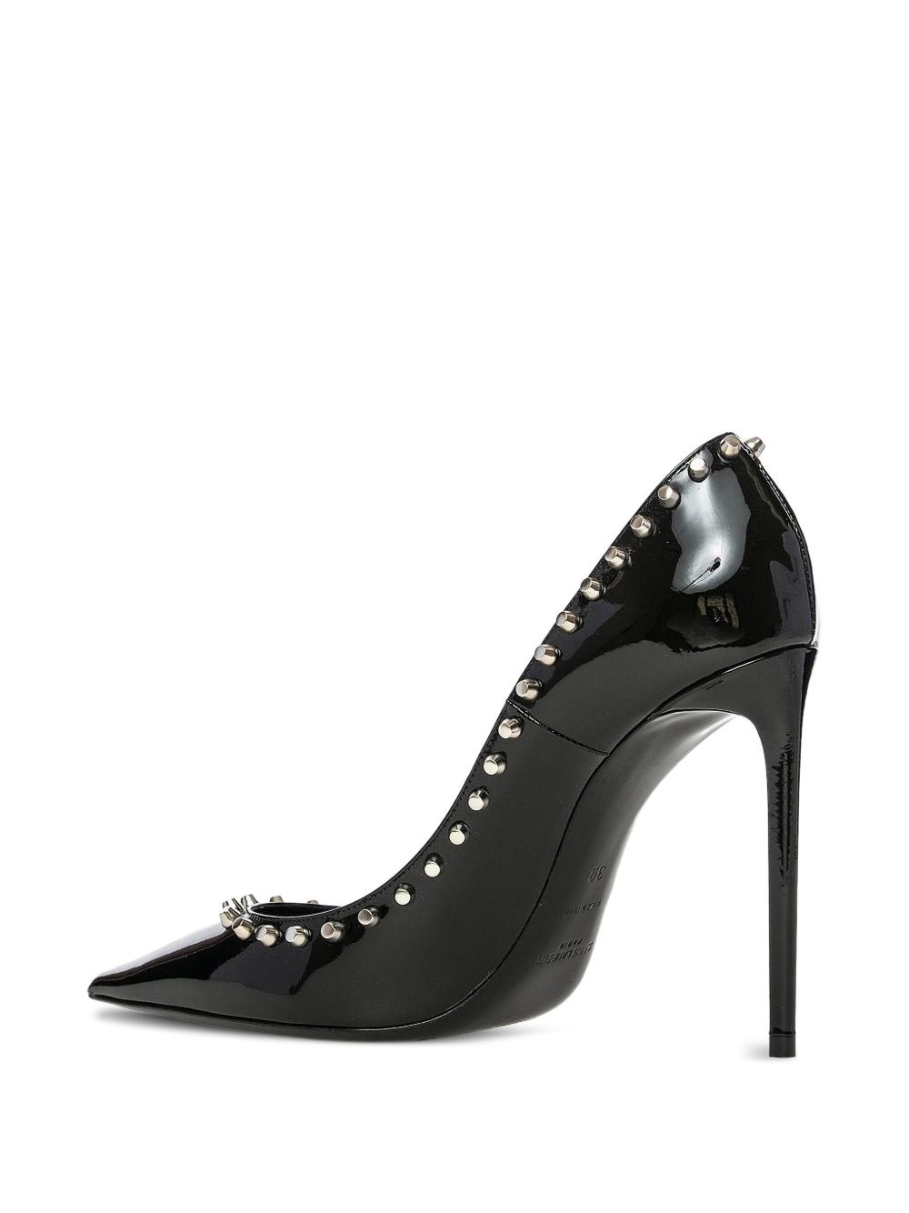 105mm Zoe patent leather studded pumps - 2