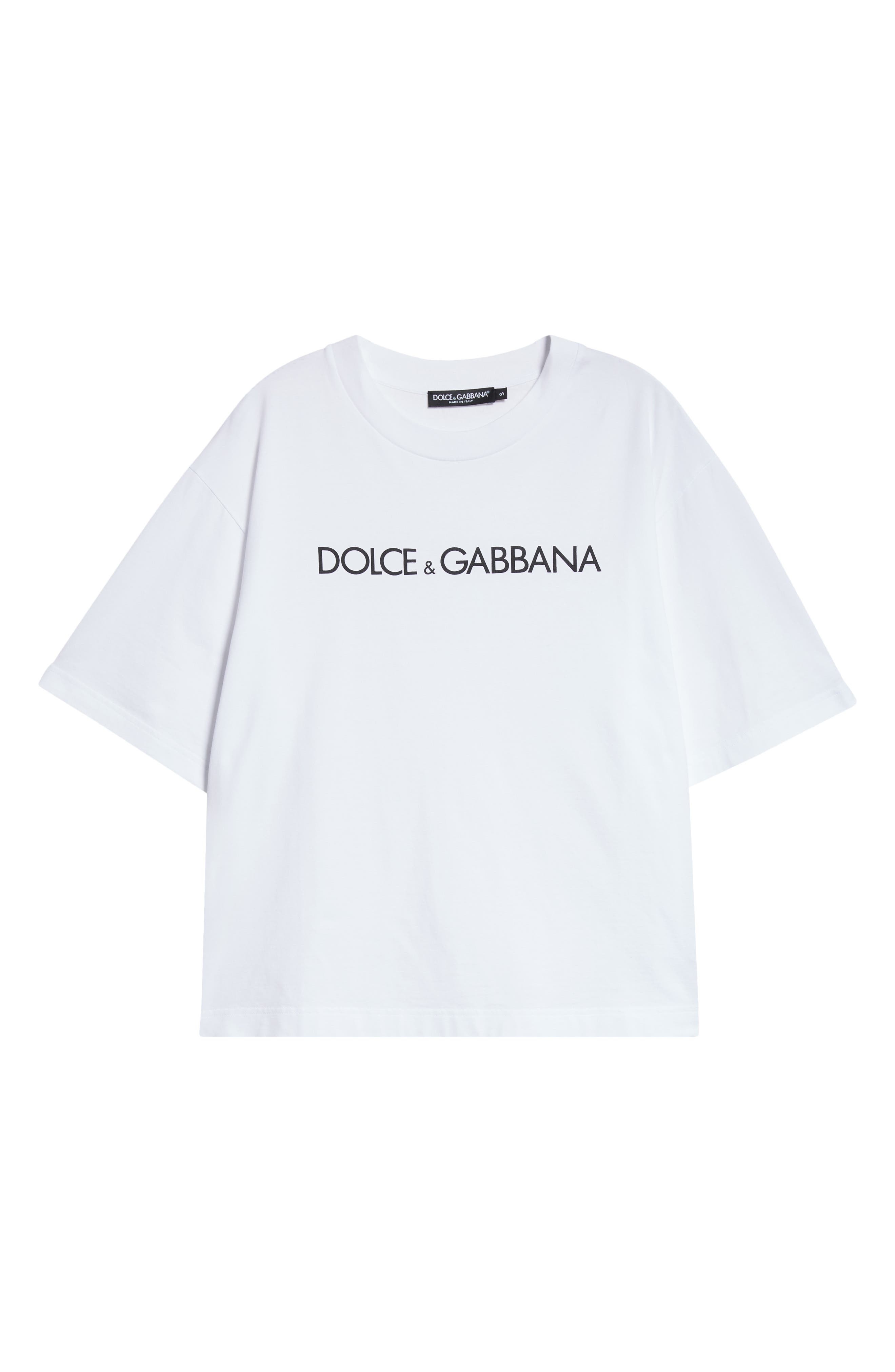 Dolce&Gabbana Logo Graphic T-Shirt in W0800 Bianco Ottico at Nordstrom - 6