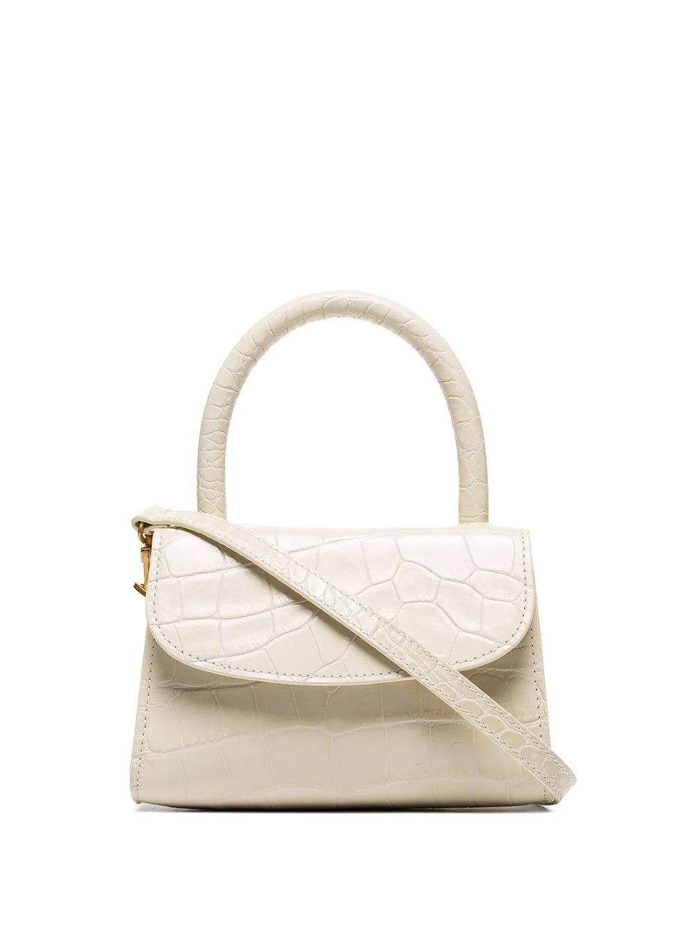 mini crocodile-embossed tote - 1