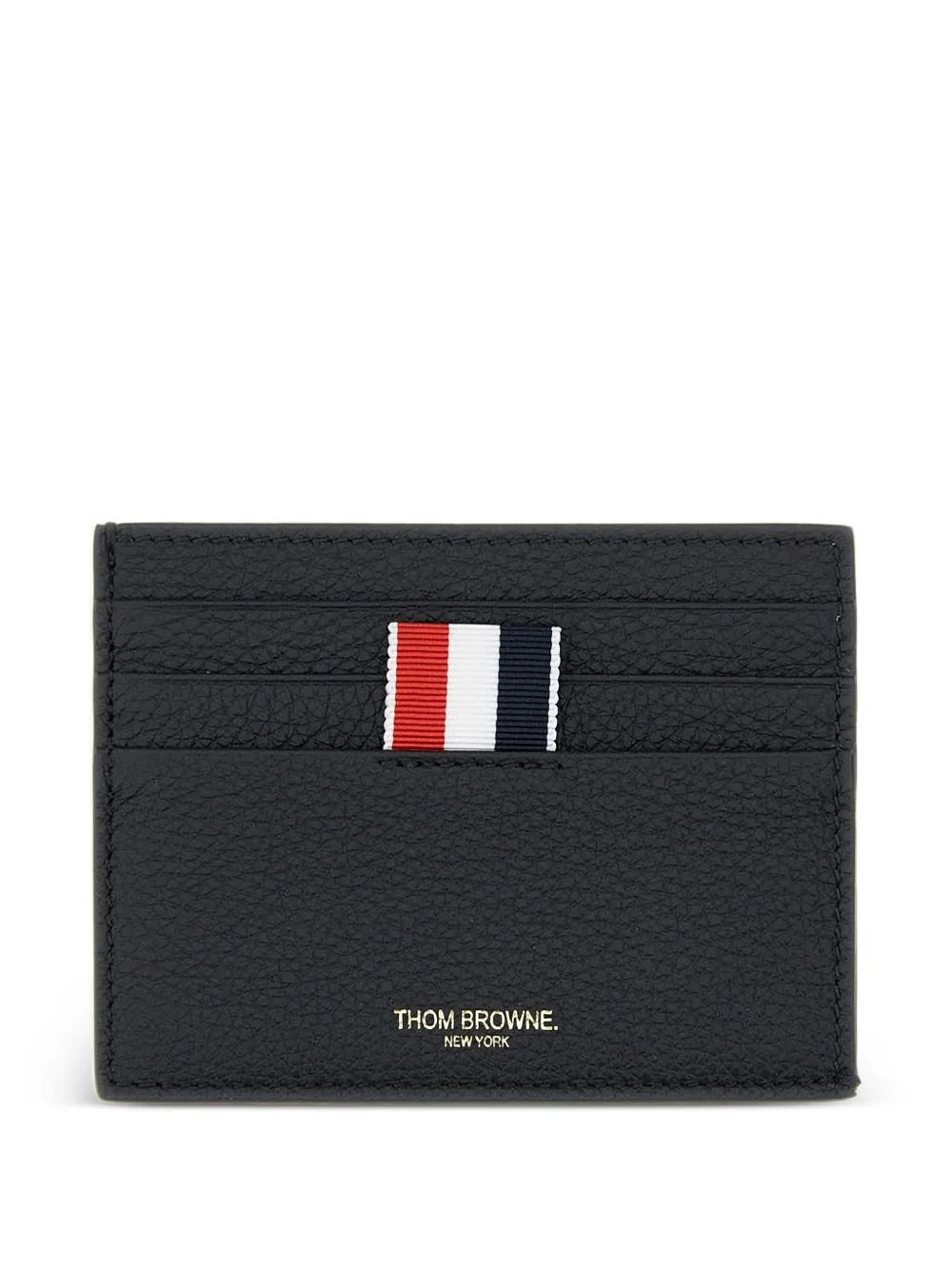 pebble-grain striped-tab card holder - 1