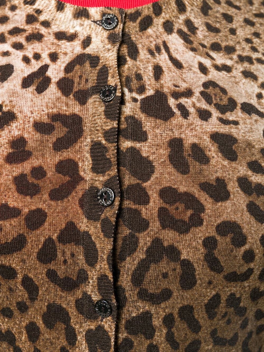 leopard print cardigan - 5