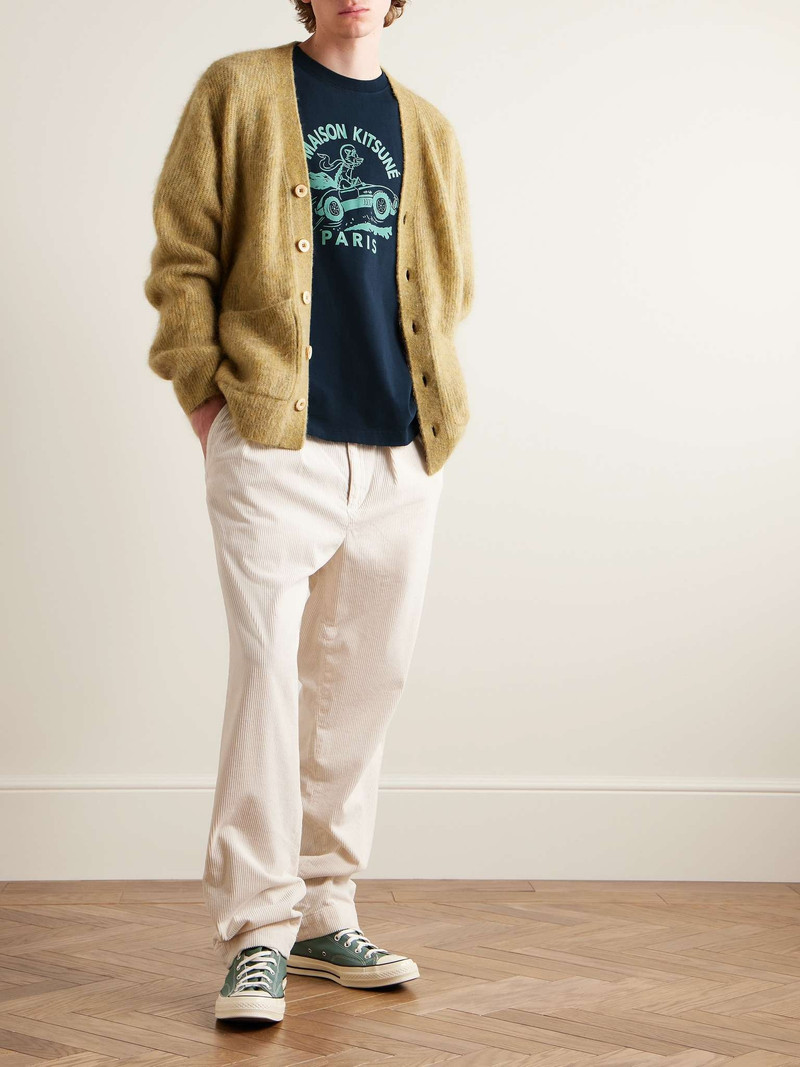 Maison Kitsuné Logo-Print Cotton-Jersey T-Shirt outlook