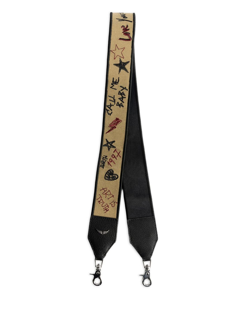 Zadig & Voltaire stars-print shoulder strap outlook
