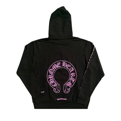Chrome Hearts Chrome Hearts Horse Shoe Hoodie (Web Exclusive) 'Black/Pink' outlook