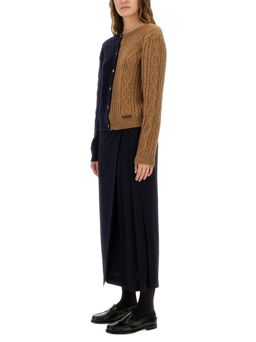 MIDI SKIRT WITH TOGGLE - 2
