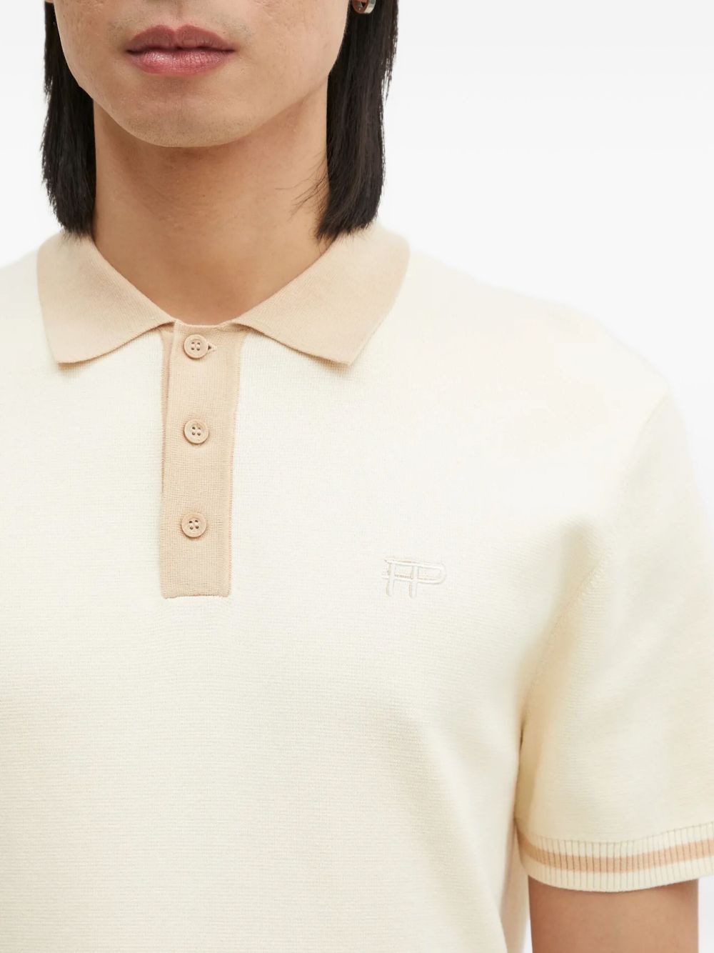 knitted polo shirt - 5