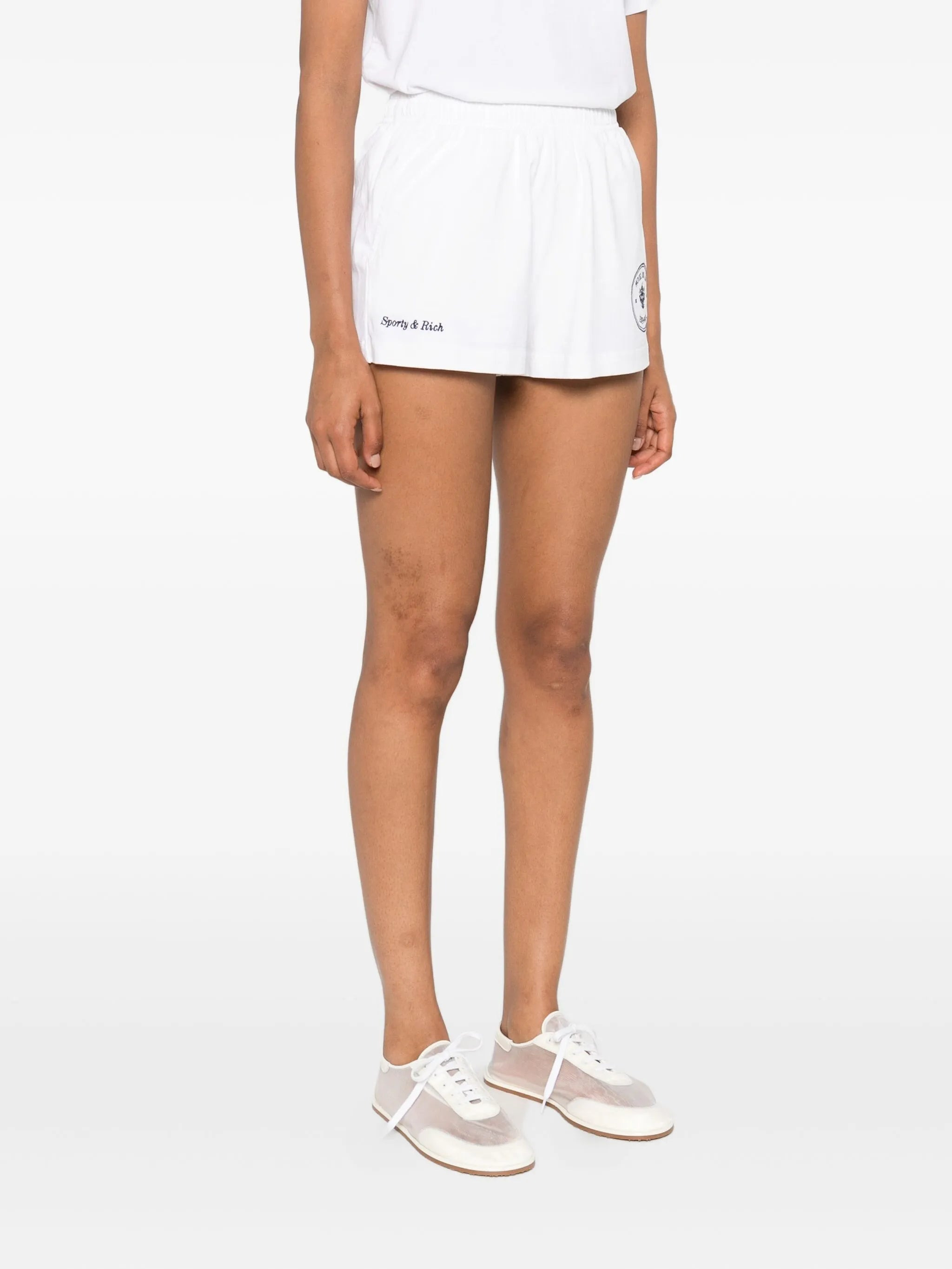 Sporty & Rich Logo-embroidered Shorts - 2