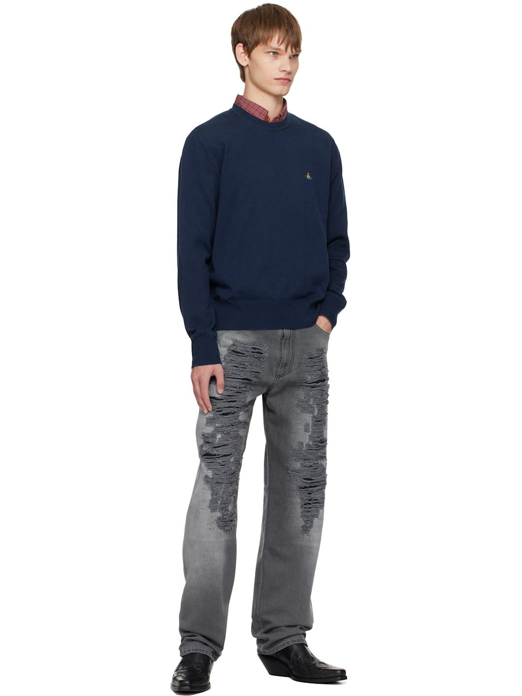 Navy Alex Sweater - 4