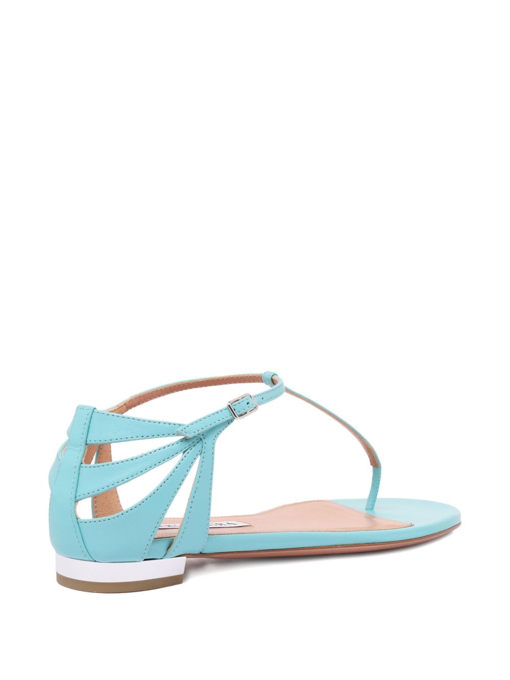 leather flat sandals - 2