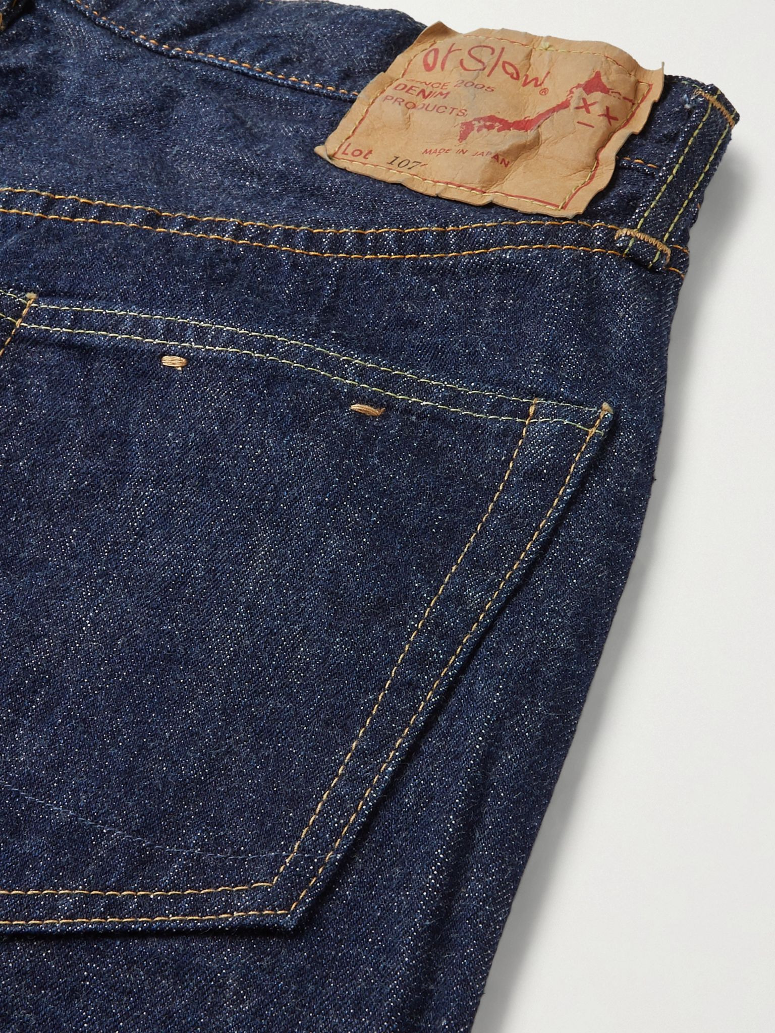 107 Slim-Fit Selvedge Denim Jeans Indigo - 4