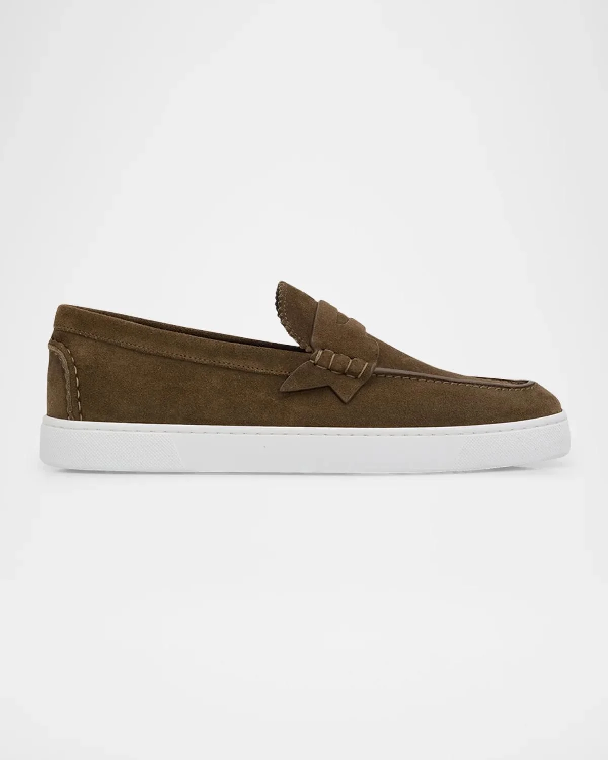 Men's The Harold I Flat Leather Red-Sole Boat Shoes - 1