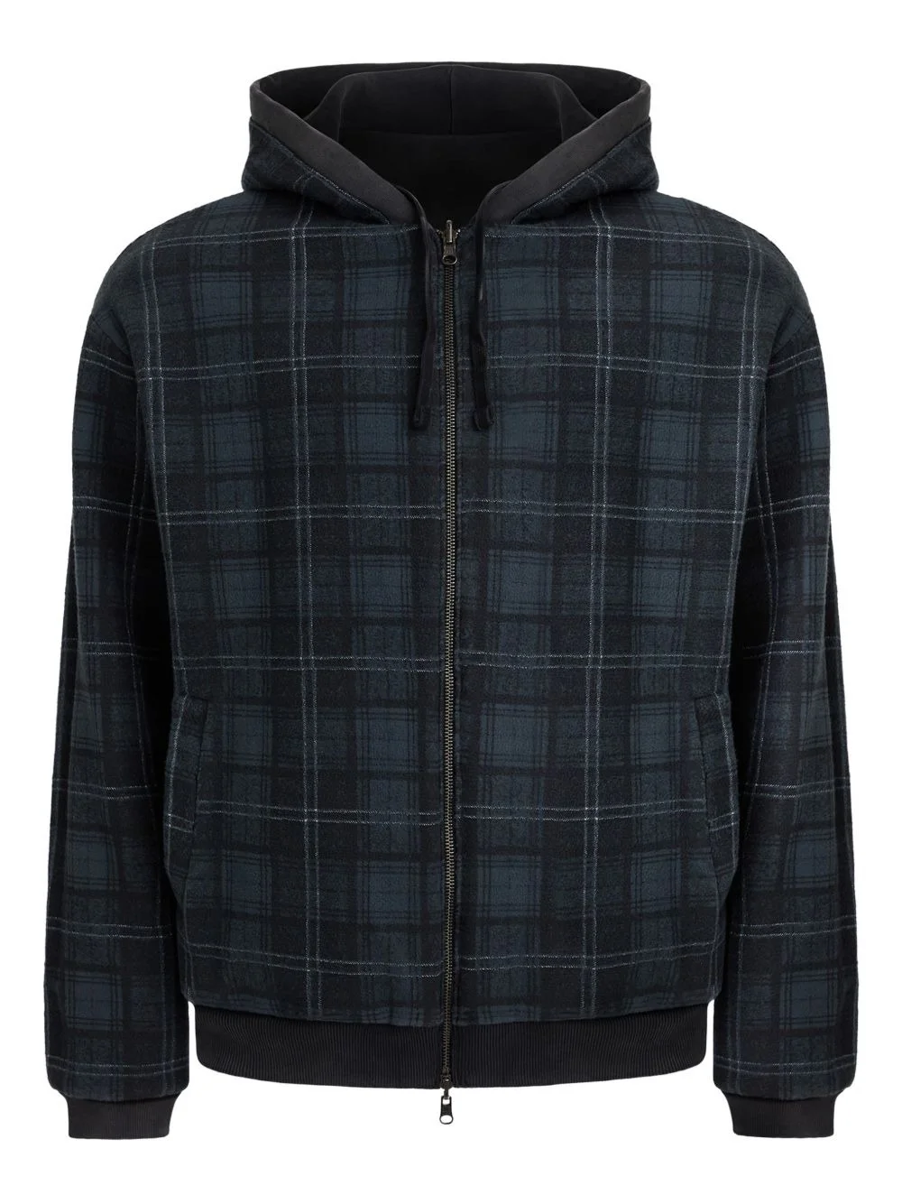 plaid zip sweatshirt - 1