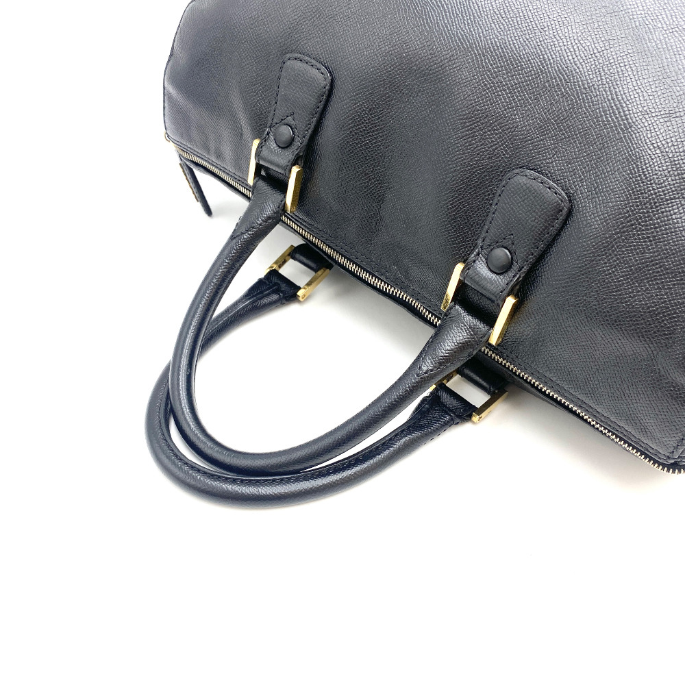 Chanel No. 5 Black Leather Duffel Bag - 7