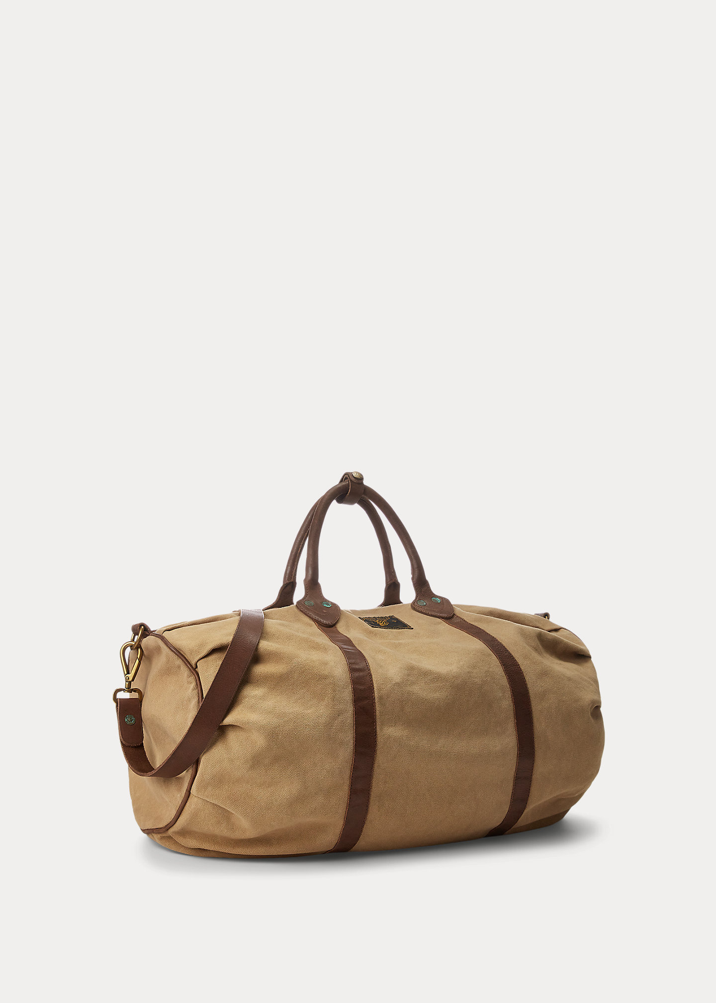 Leather-Trim Canvas Duffel - 2