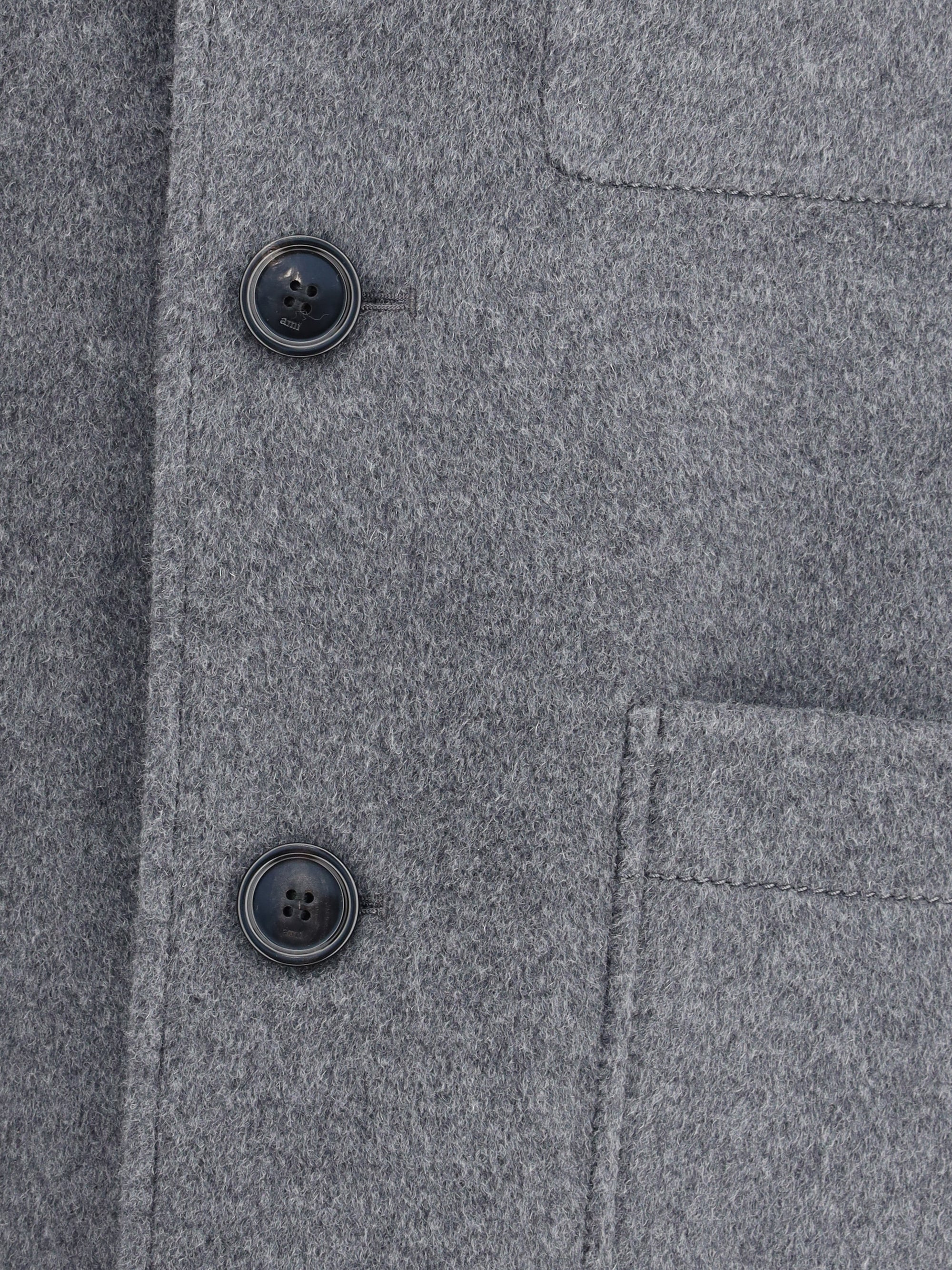 Ami Paris Men Blouson Boule Boutonne - 3