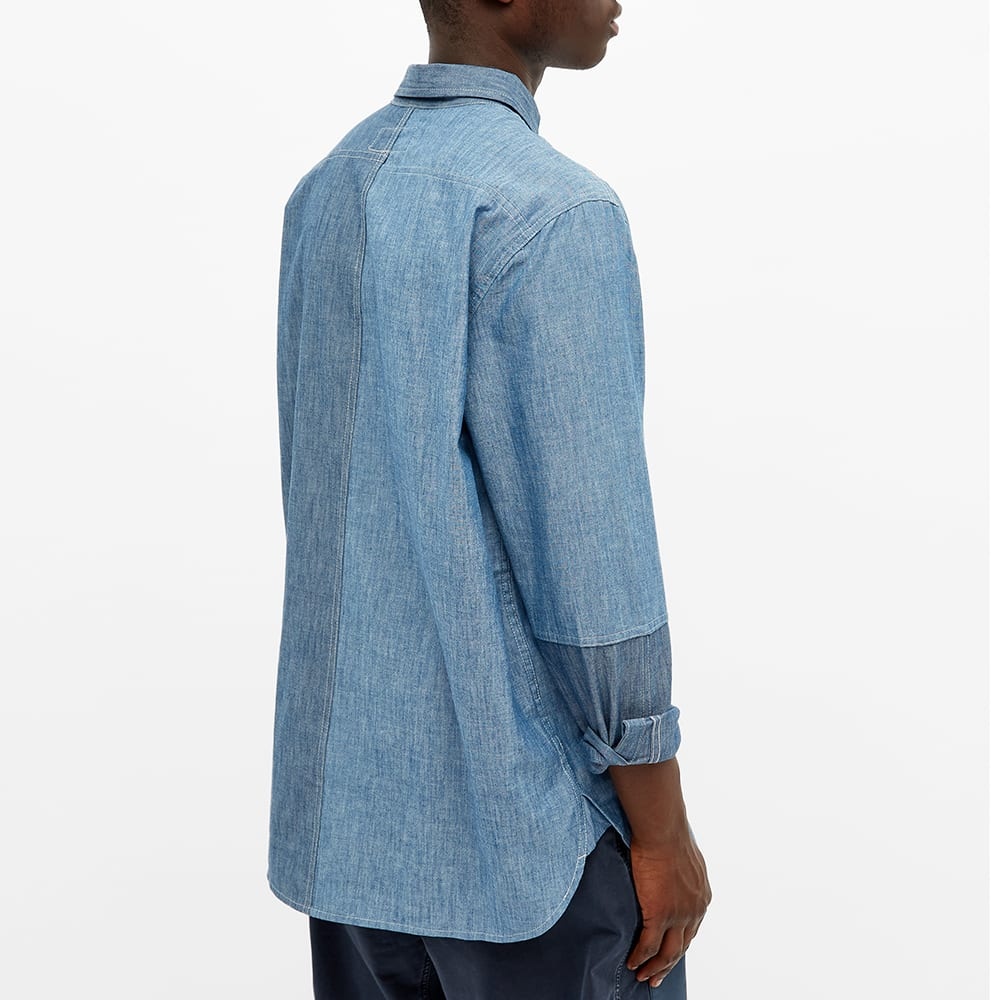 Nigel Cabourn Reverse Denim Shirt - 5