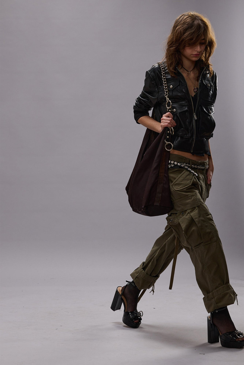 CROPPED CARGO - VINTAGE OLIVE DRAB - R13 3