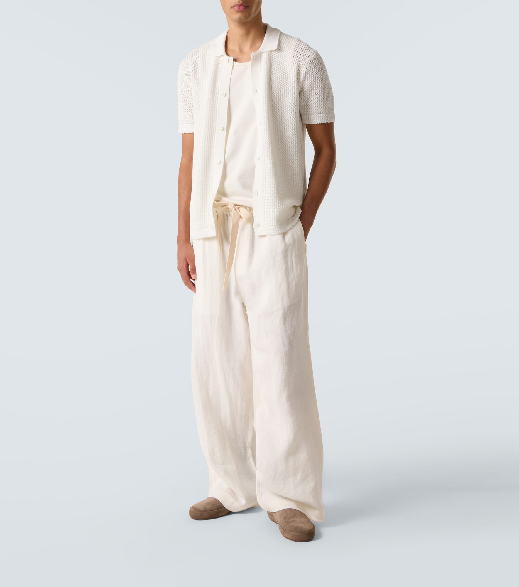Tiernan crochet cotton polo shirt - 2
