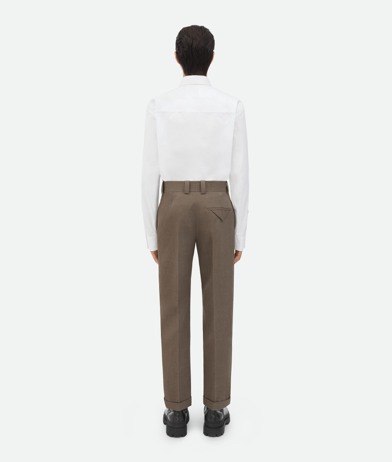 Wool Twill Cropped Trousers 3