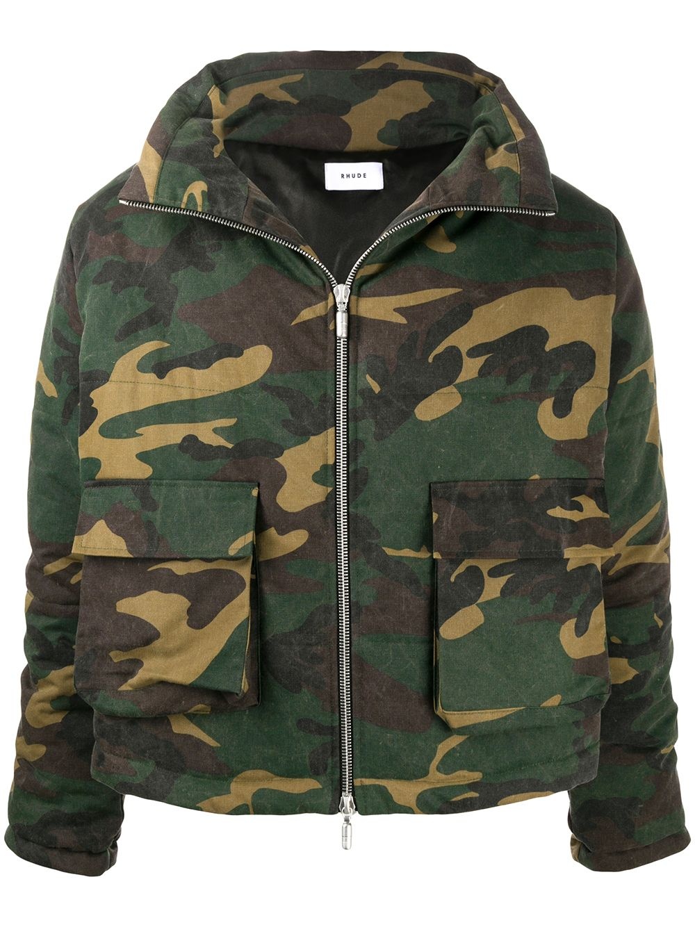 camouflage hooded jacket - 1