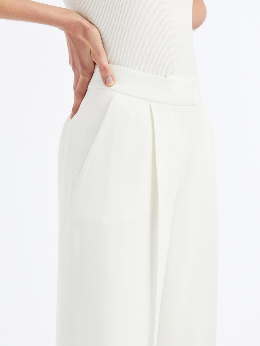 HIGH WAISTED WIDE LEG PANTS - 5