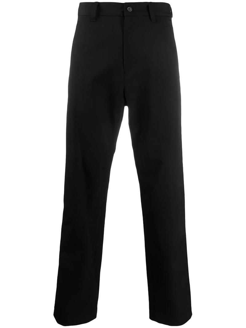 side-stripe straight-fit trousers 1