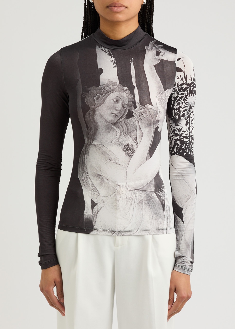 Alice + Olivia Delaina Printed Jersey top - 2