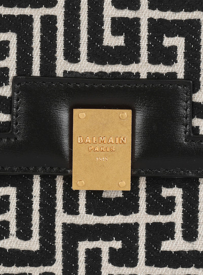 Balmain Bicolor jacquard phone case with leather panels outlook