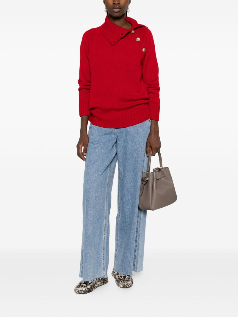 Zadig & Voltaire high-neck button-detail sweater outlook