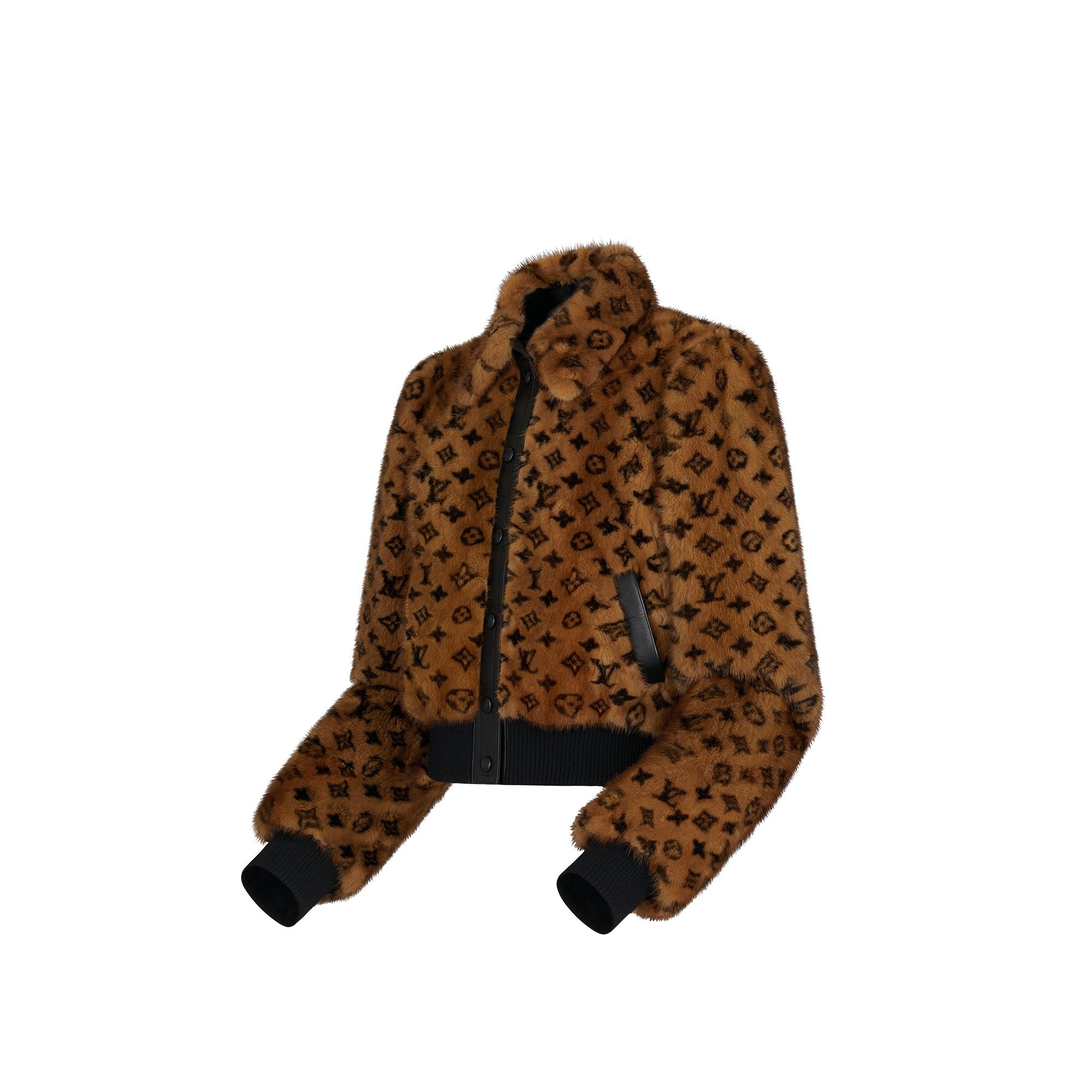 Monogram Mink Bomber Jacket  - 2