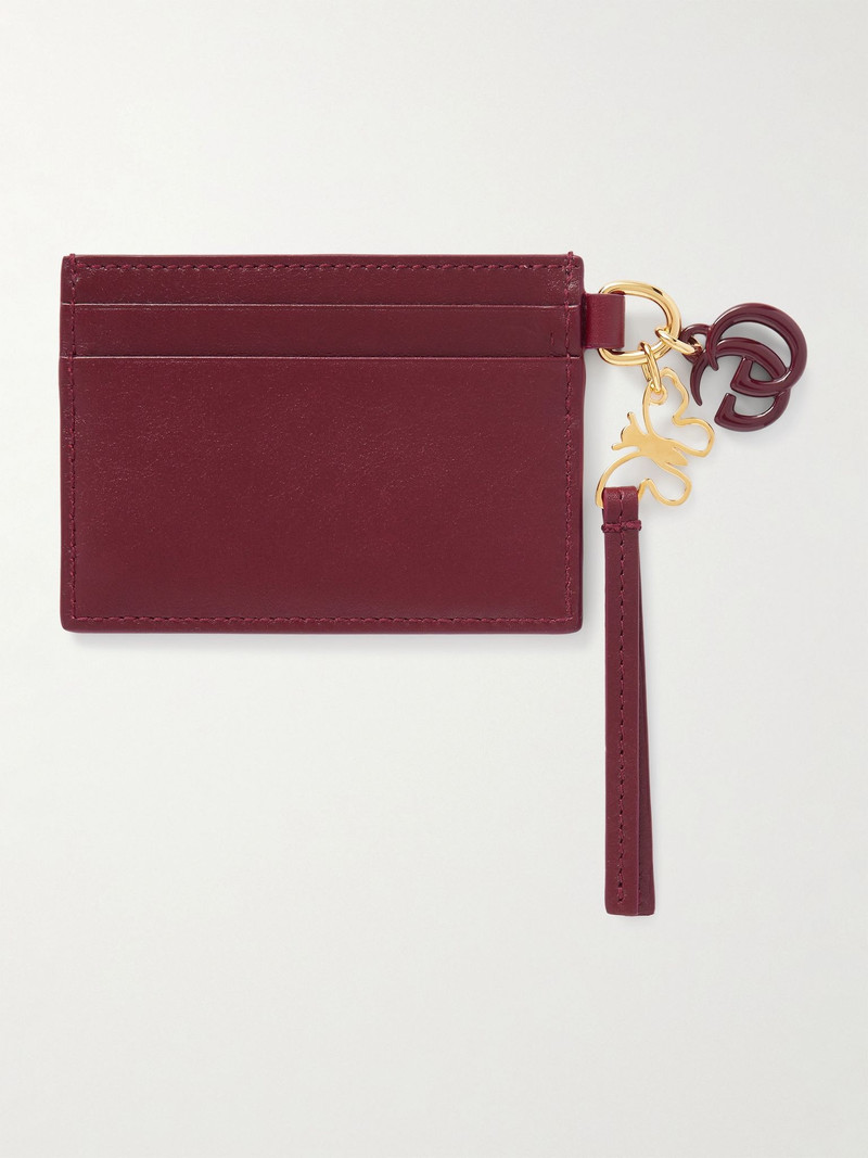 GUCCI Leather cardholder Red outlook