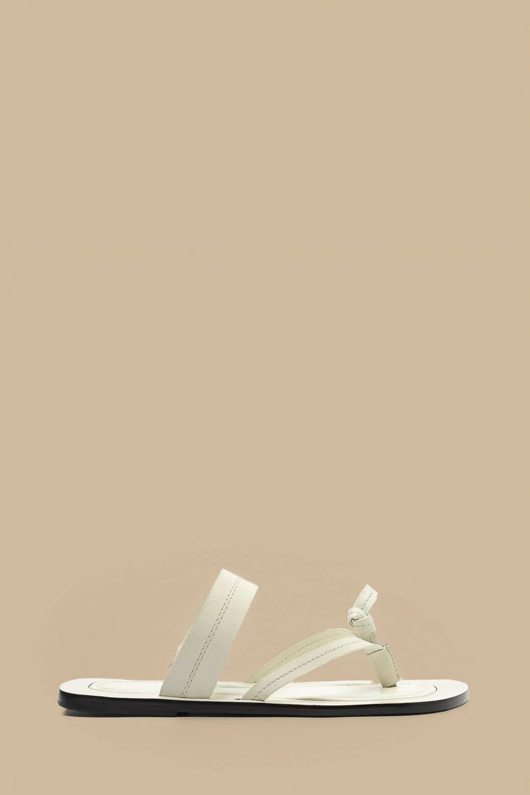 Ivory Tie Flat Sandal - 1