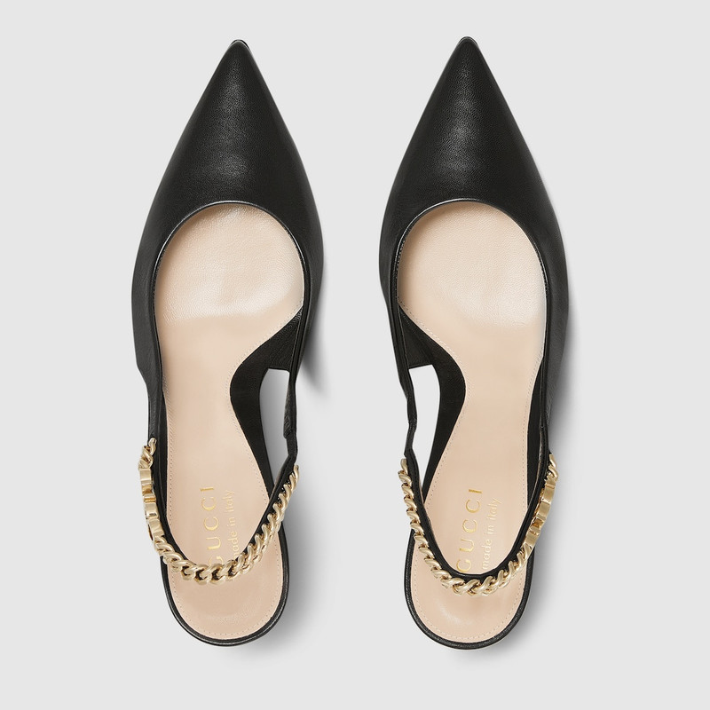 GUCCI Gucci Signoria slingback pump outlook