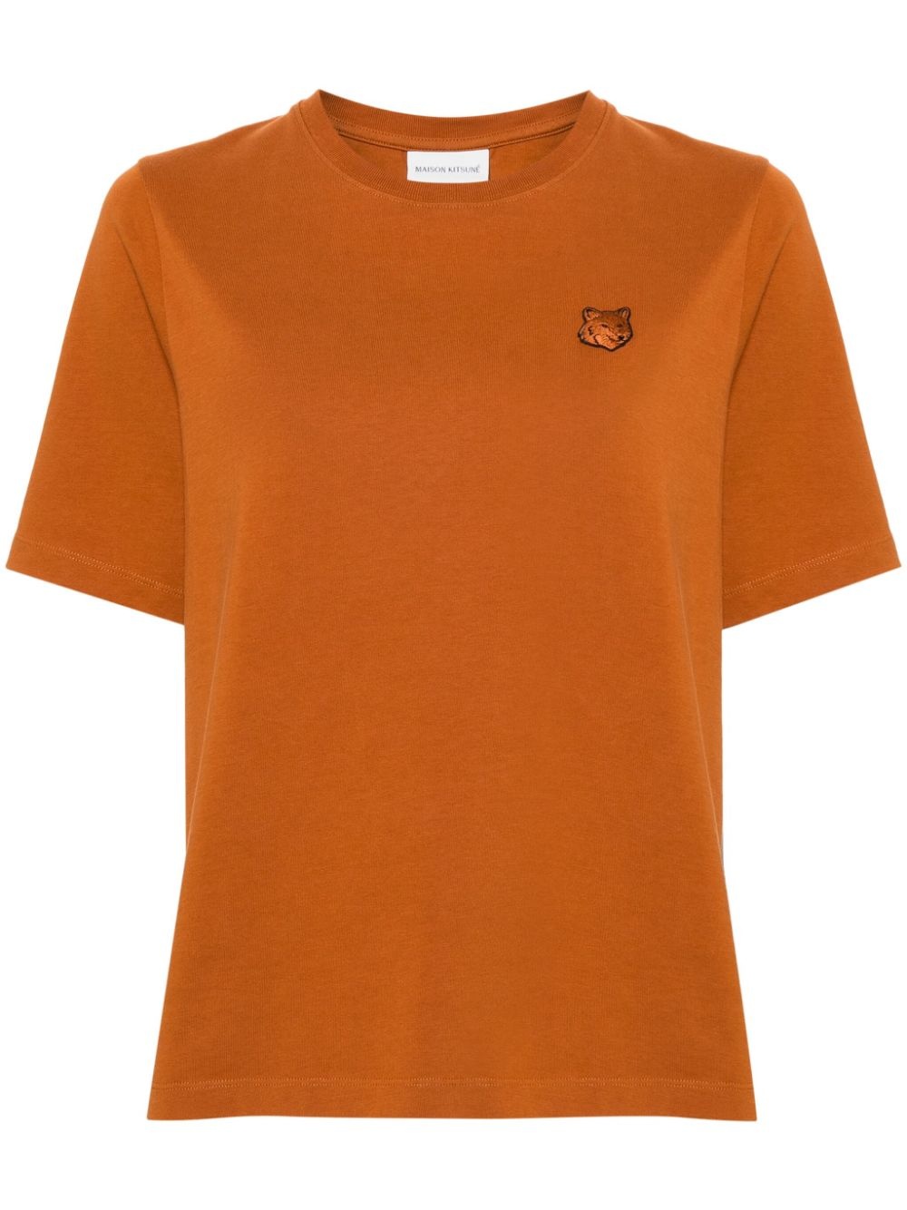 Fox-patch cotton T-shirt - 1