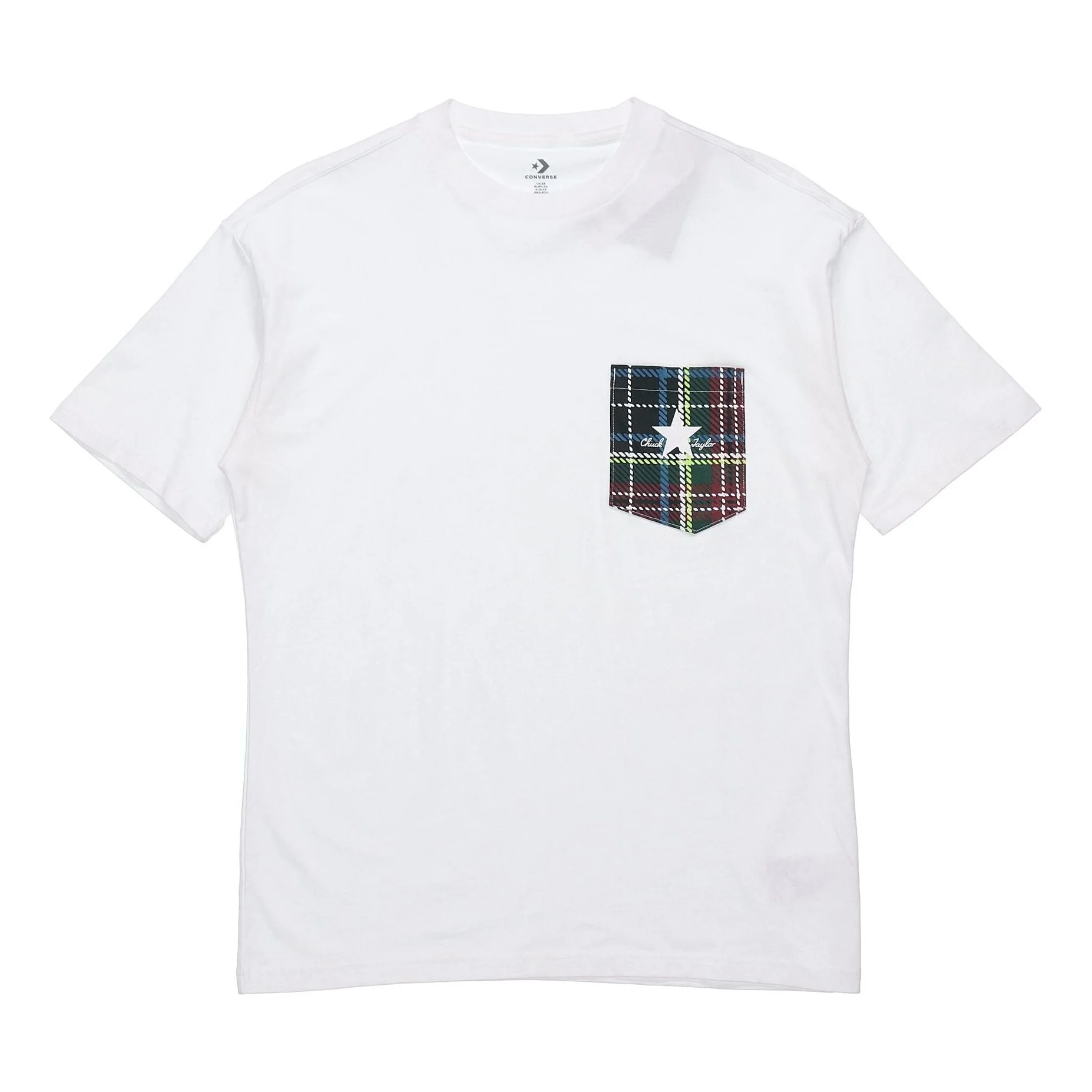 Converse Pocket Casual Short-Sleeve Tee Mens White 10020885-A01 - 1