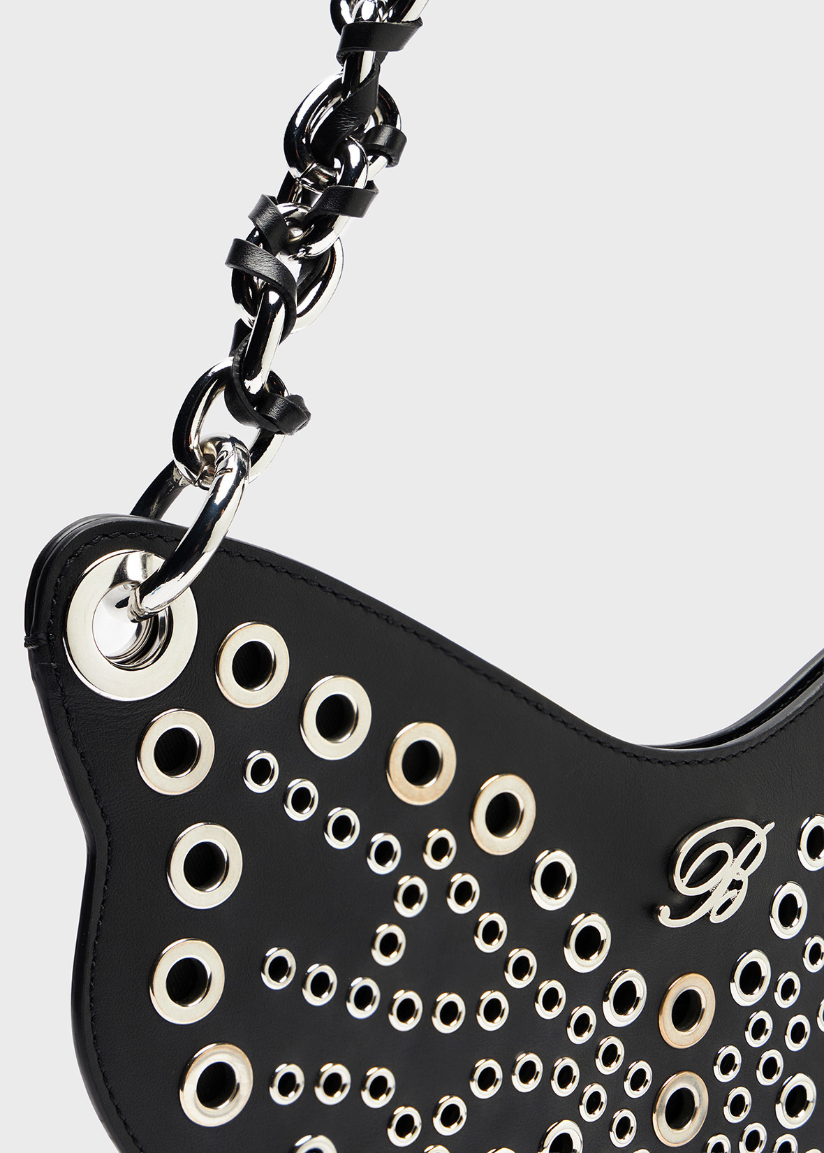 BUTTERFLY MINI LEATHER BAG WITH METAL DETAILS - 4
