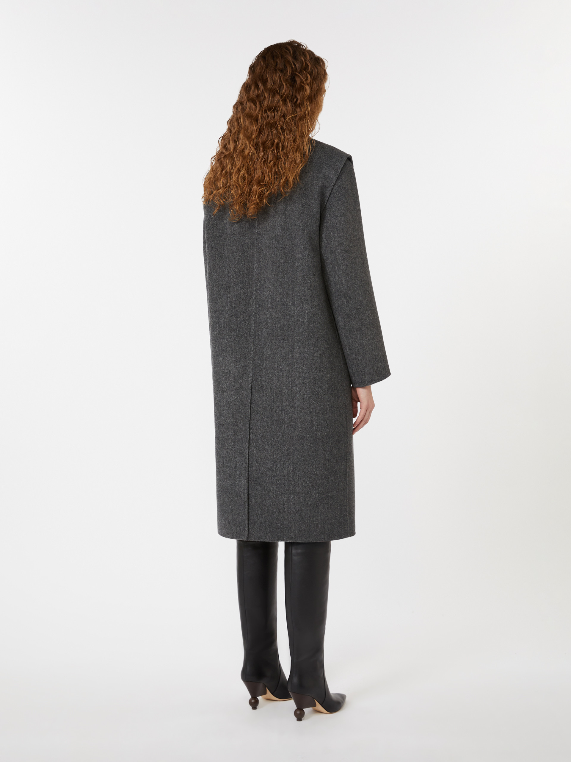 SABADEL 2-in-1 wool drap coat - 4