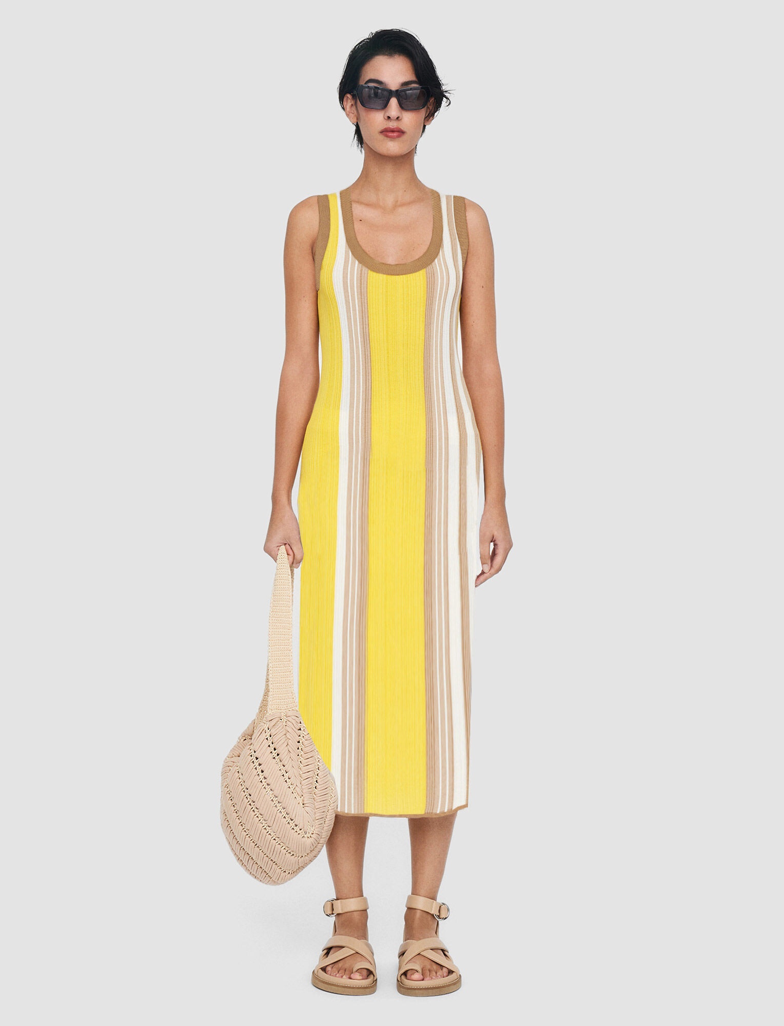Colour Block Rib Dress - 2