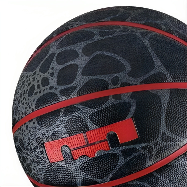Nike LeBron XII Playground Ball Size 7 'Black Red' BB0534-066 - 5