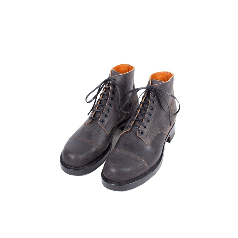 VIBERG Service Boot® DCT - Black Washed Waxed Flesh outlook