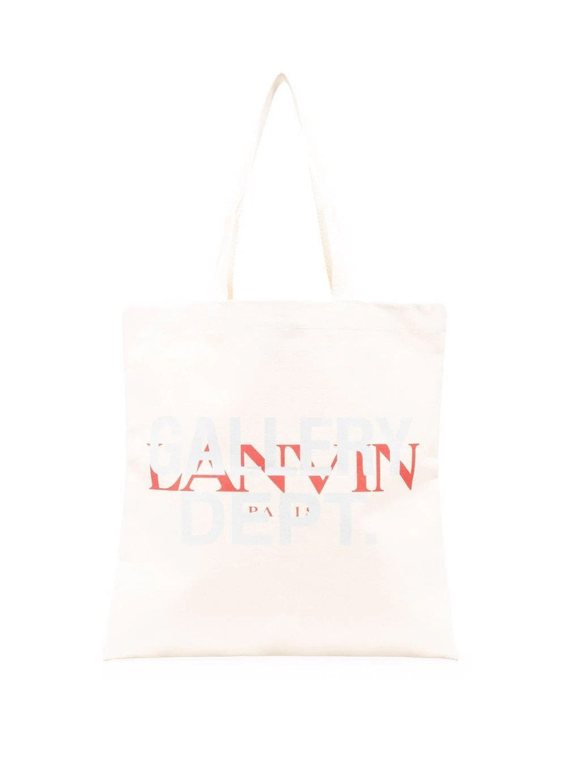 x GALLERY DEPT. logo-print cotton tote bag 1