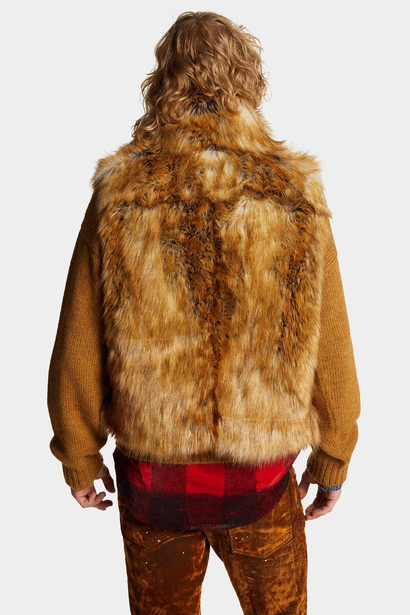 FAUX FUR VEST - 4