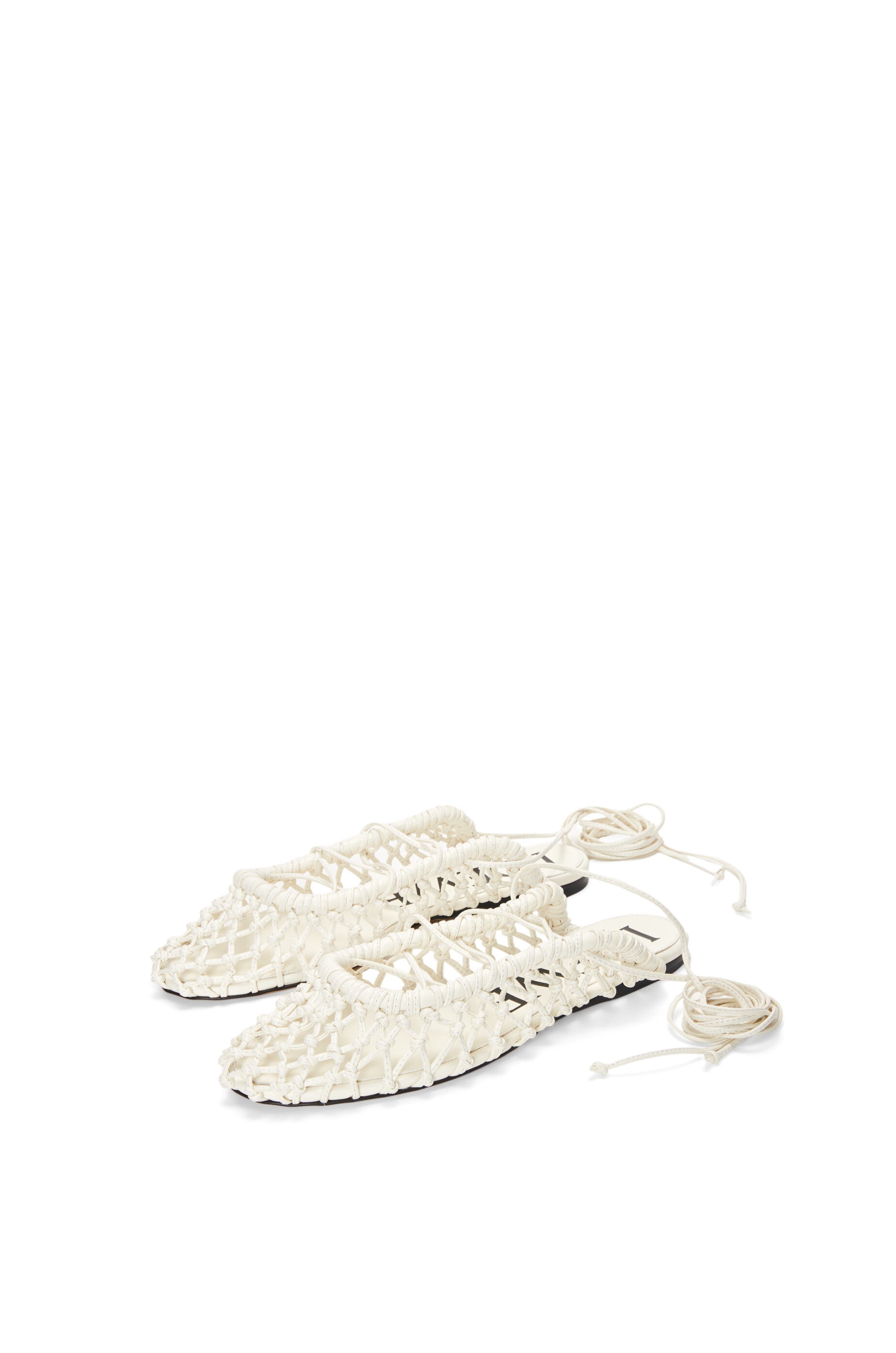 Woven ballerina in lambskin - 2
