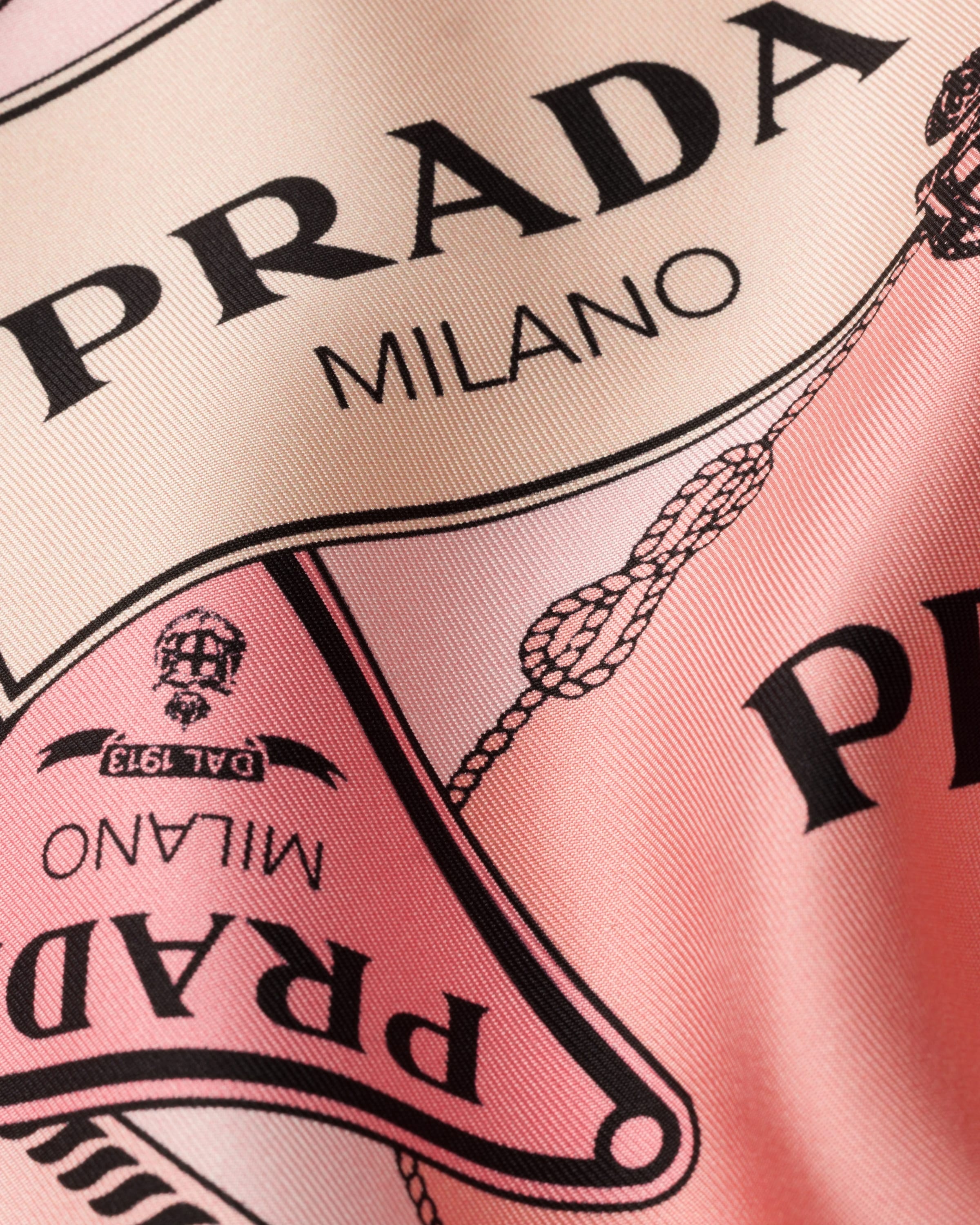 Printed silk twill scarf - 2