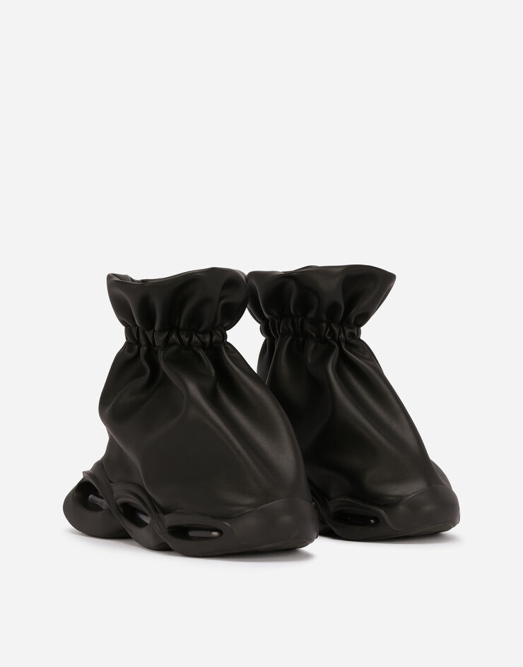Nappa-effect Wave mid-top sneakers - 2